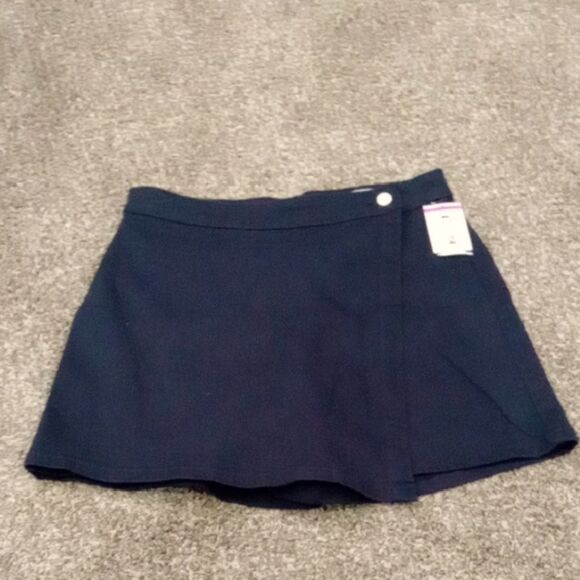 Vero Moda We Do Denim Wild Millie Skort In Navy Blue Blazer Detail Size L NWT - Picture 4 of 5